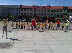 Udział w flash mob Akcji Żonkilowej